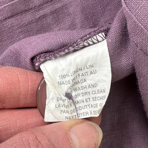 Vivian Shyu Dusty Rose Short Sleeve Linen Three Button Lightweight Blazer - Picture 3 of 8